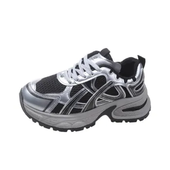 SUPEREDGE Slip Resistant And Abrasion Resistant Coverage Low Top Chunky Sneakers Women's
