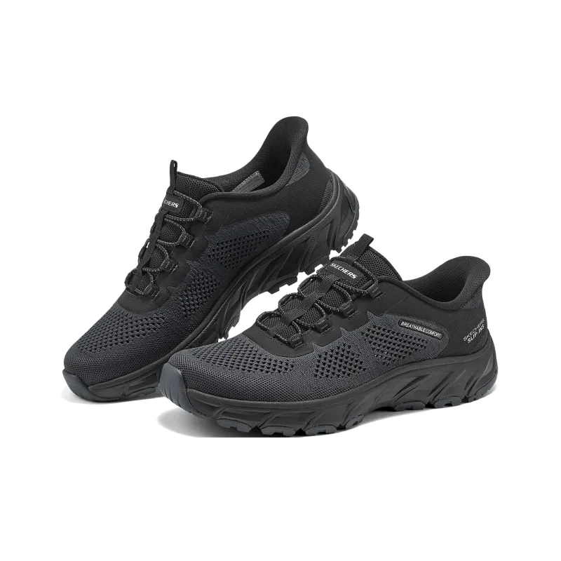 Skechers OUTDOOR MENS Cushioning, Wear Resistant Low Top Casual Shoes Men's Black-3