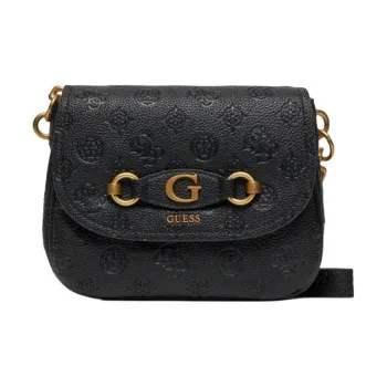 GUESS Artificial Leather Shoulder Bag, Crossbody Bag Small Size Women's Black