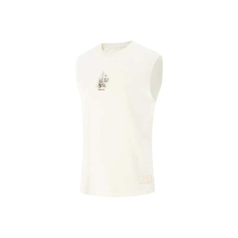 LINING Tank Tops Men Ecru-0