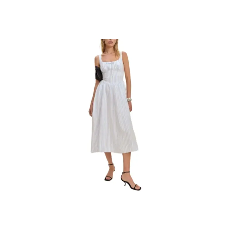REFORMATION Balia Linen Dress Sleeveless Dress Women's-0