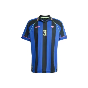 Adidas Originals T Shirt Men's Semi Fluorescent Blue/Black