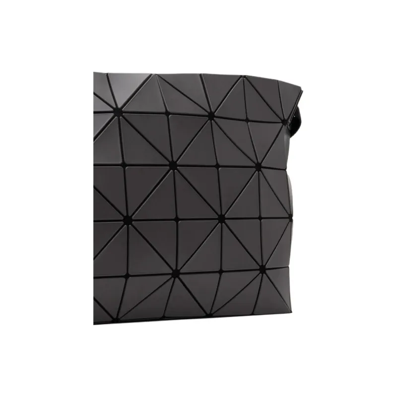 ISSEY MIYAKE BLOCKY Artificial Leather Shoulder Bag Men's Charcoal Gray-3