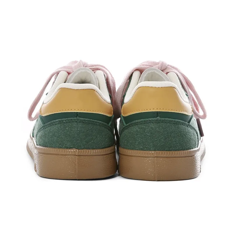 The New Age Family Low Top Skateboard Shoes Women's Green-3