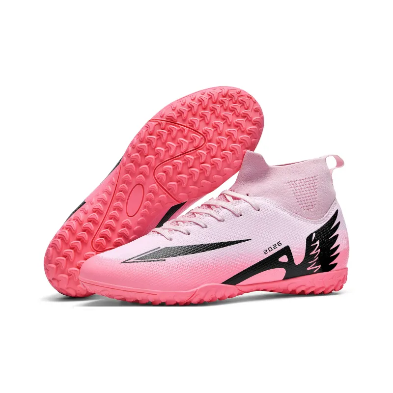 WEJIESS TF Rubber Broken Studs Artificial Ground Anti Slip Wear Resistant Soccer Shoes Unisex-3