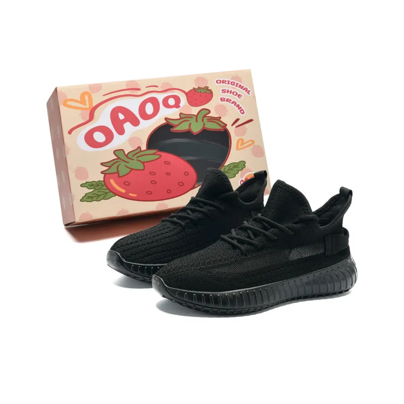 OAOQ Cushioning Height Increasing Abrasion Resistant Lightweight Slip Resistant Low Top Casual Shoes Unisex-8