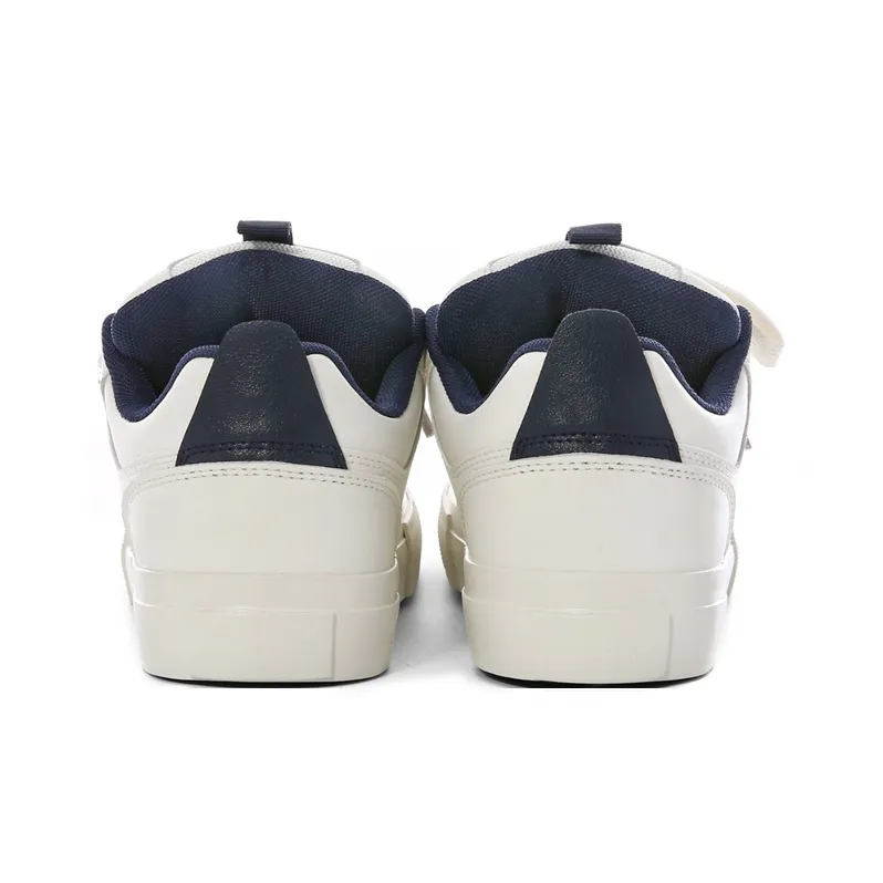 The New Age Family Low Top Skateboard Shoes Women's Beige Blue-3