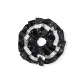 Polka Dot Scrunchy-Black