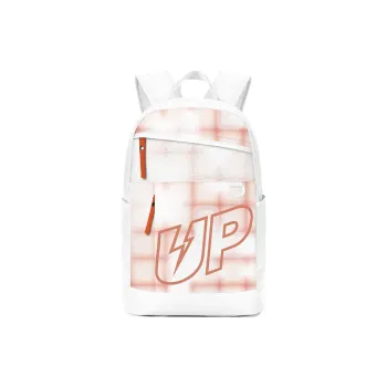 TURN UP Polyester Backpack Unisex White