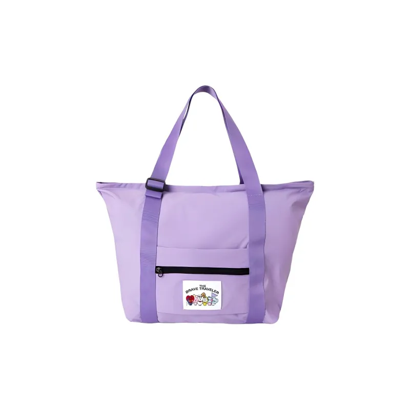 LINE FRIENDS BT21 Polyester Portable Crossbody Bag Shoulder Bag Unisex Purple-0