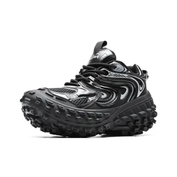 ORD Impact Resistant Support, Abrasion Resistant, Lightweight, Slip Resistant Low Top Chunky Sneakers Unisex Black