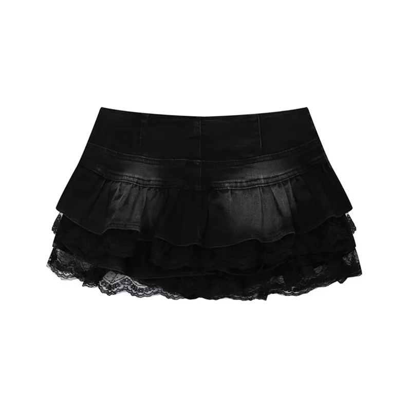 MO VOICE Denim Short Skirts Women's-1