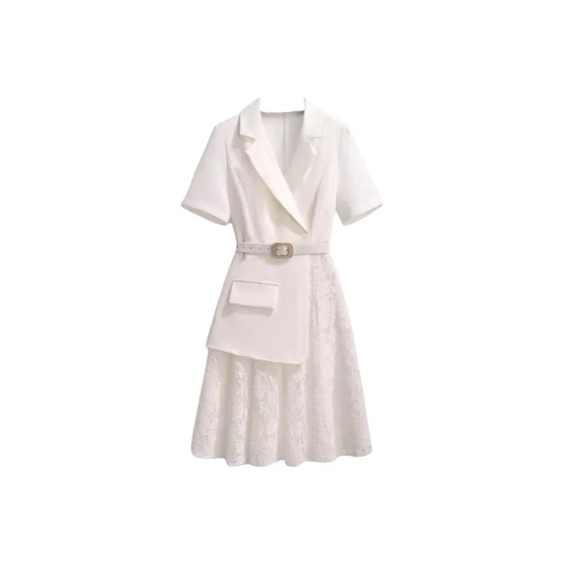 Mu Qingqing Short Sleeved Dress Women's-1