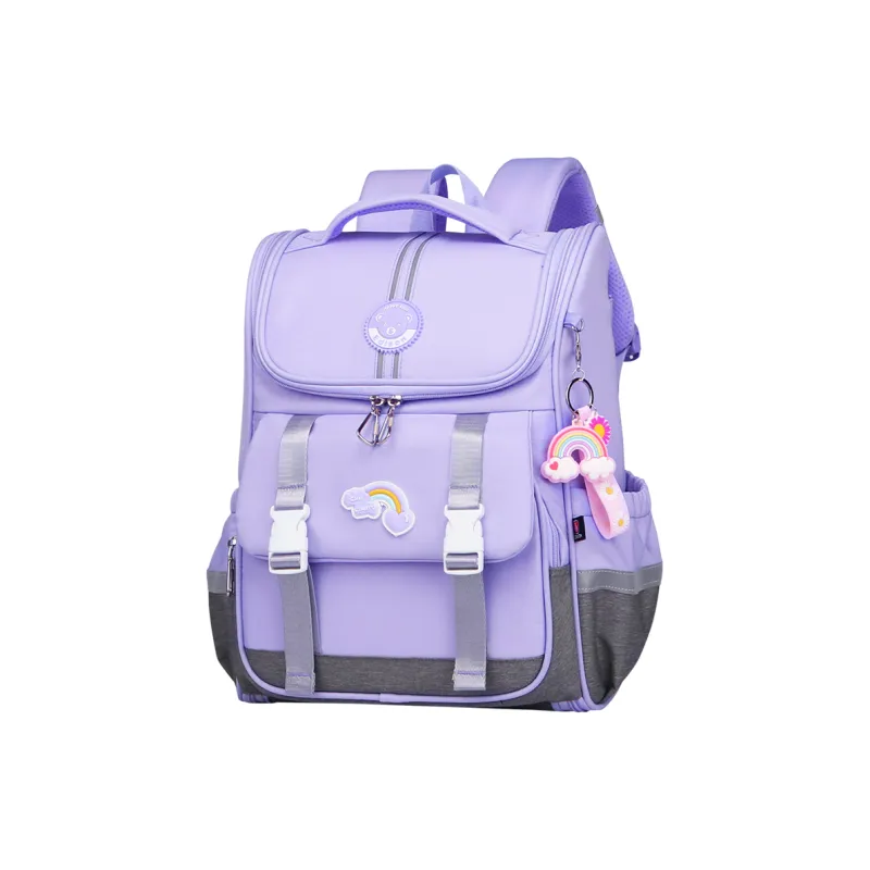 EDISON Oxford Student Bag Kids' Light Pink/Light Purple/Royal Blue-5
