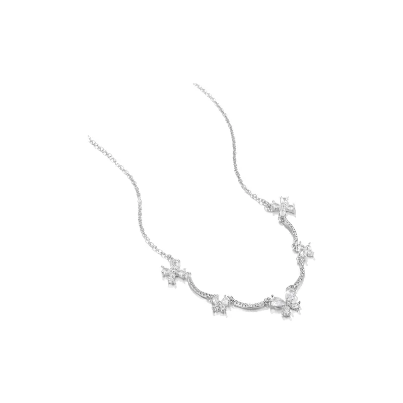 Clect Synthetic Cubic Zirconia Necklaces Women's-2