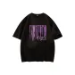 [220G Heavyweight 100% cotton]Black (Tf Purple Fluid)