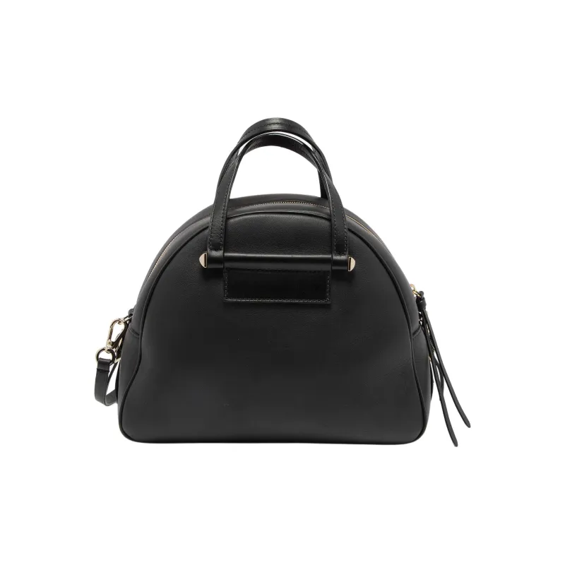Jimmy Choo Leather Handbag Medium Size Unisex Black-2