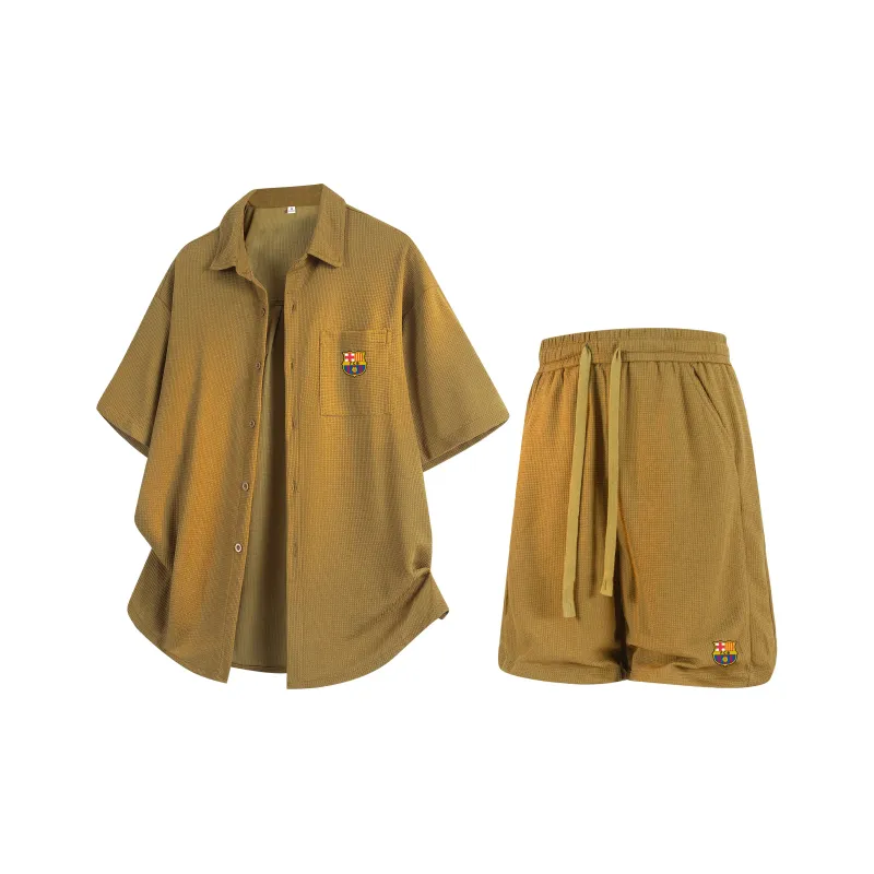 FCB ARCELONA Casual Sportswear Unisex 2 Piece Set-4