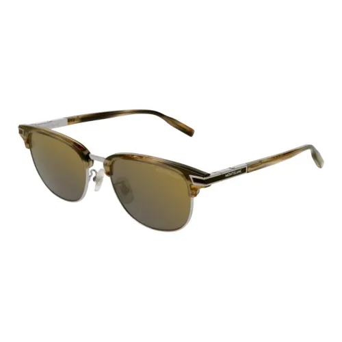 MONTBLANC Plastic Browline Sunglasses Men's Brown