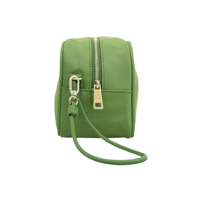 Furla Nylon Clutch Makeup Bag Extra Large Women's Ivy Green-2