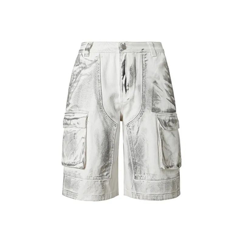 T-IRA Cargo Shorts Unisex White-0