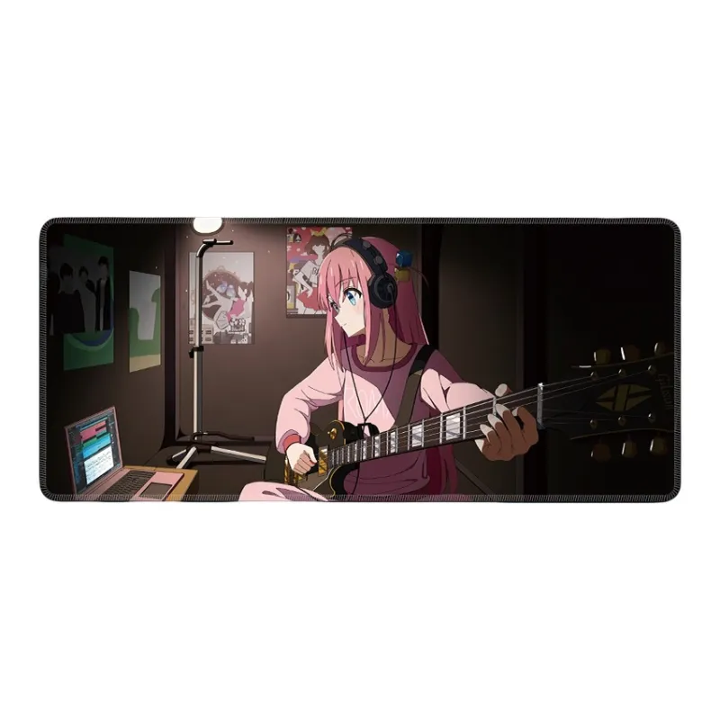 DANYIN Extra Large Bocchi The Rock! Bocchi Chan Computer Keyboard Pad Men's Anime Gaming Mouse Pad Desk Mat Mouse Pads-24