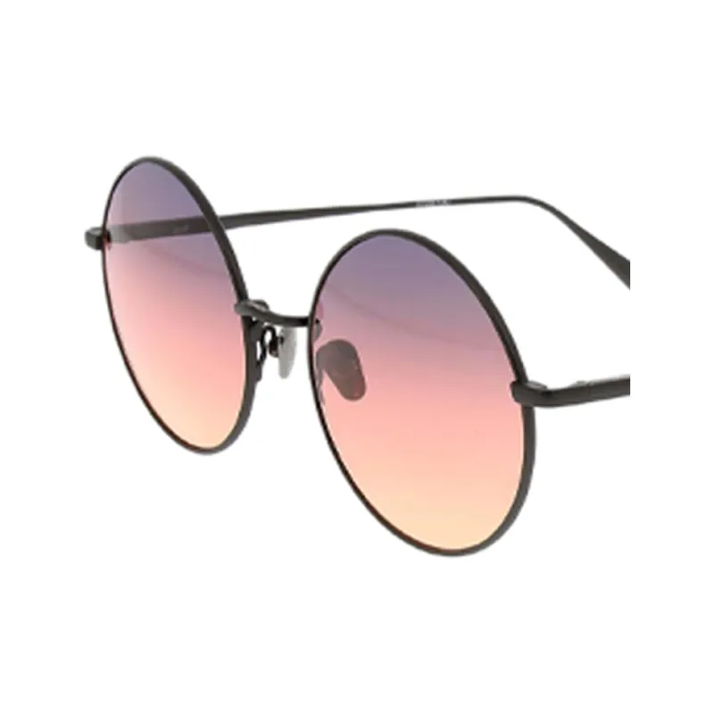 Linda Farrow Round Sunglasses Men's Black-2