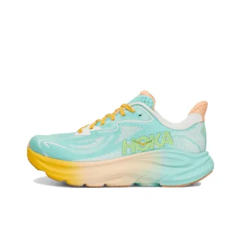 HOKA ONE ONE CLIFTON 10 Anti Slip Wear Resistant Low Top Running Shoes Women's Blue White