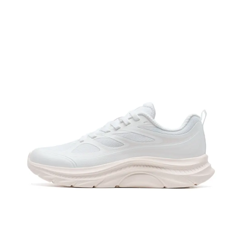 XTEP Cushioning, Slip Resistant, Rebound Low Top Sprint Casual Running Shoes Women's White Pink-0