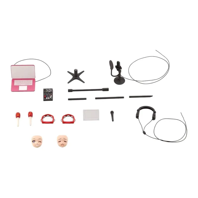 SHOUWU Sousai Shojo Teien, After School Club, Lizuka Karaoke Recording Clothing Sets 1/10 Model Accessories-0