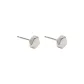 Large Smooth Finish Silver 1 Pair ED65B