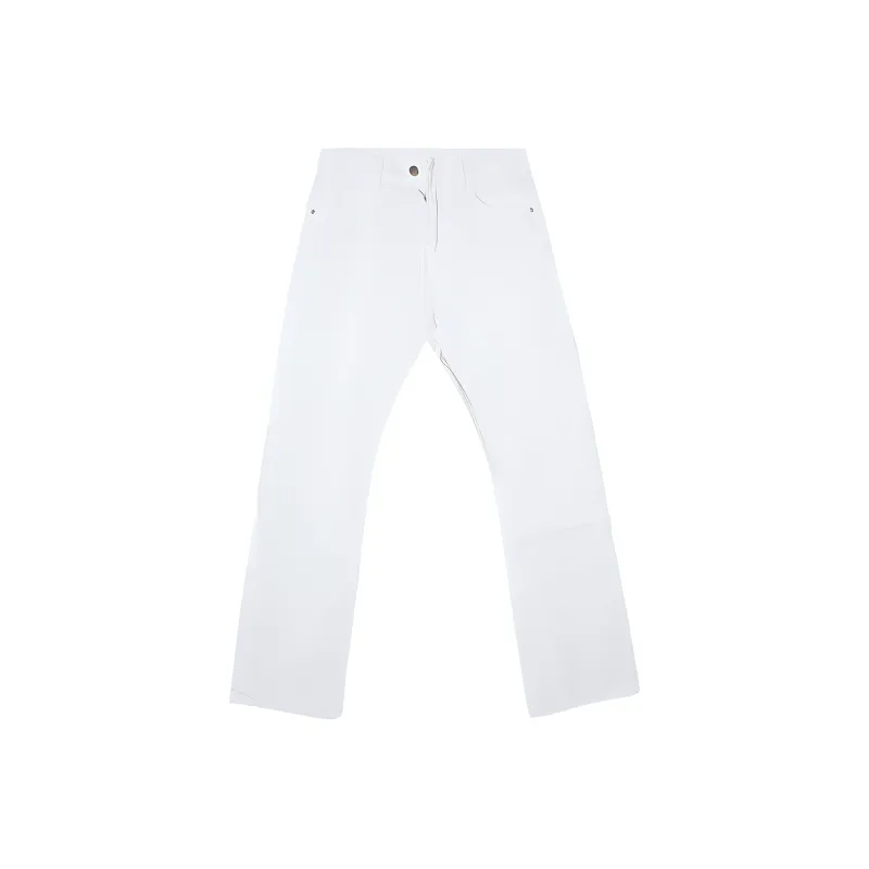 Menglaini Jeans Unisex White-0