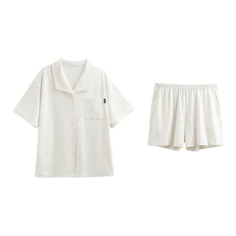 XUANZHITING Pajama Set Women's White-0