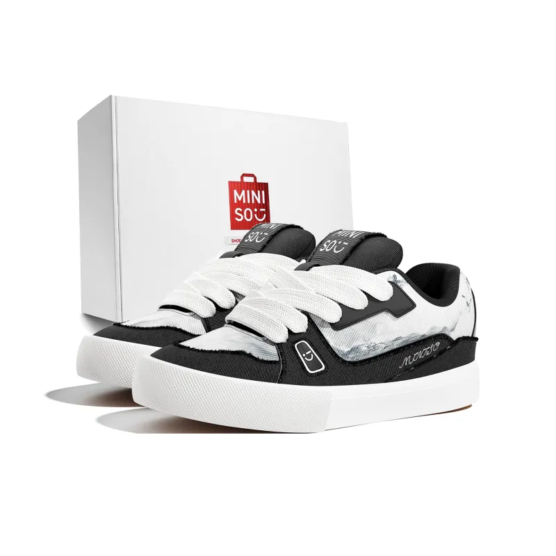 MINISO Skateboard Shoes Ink Black-0