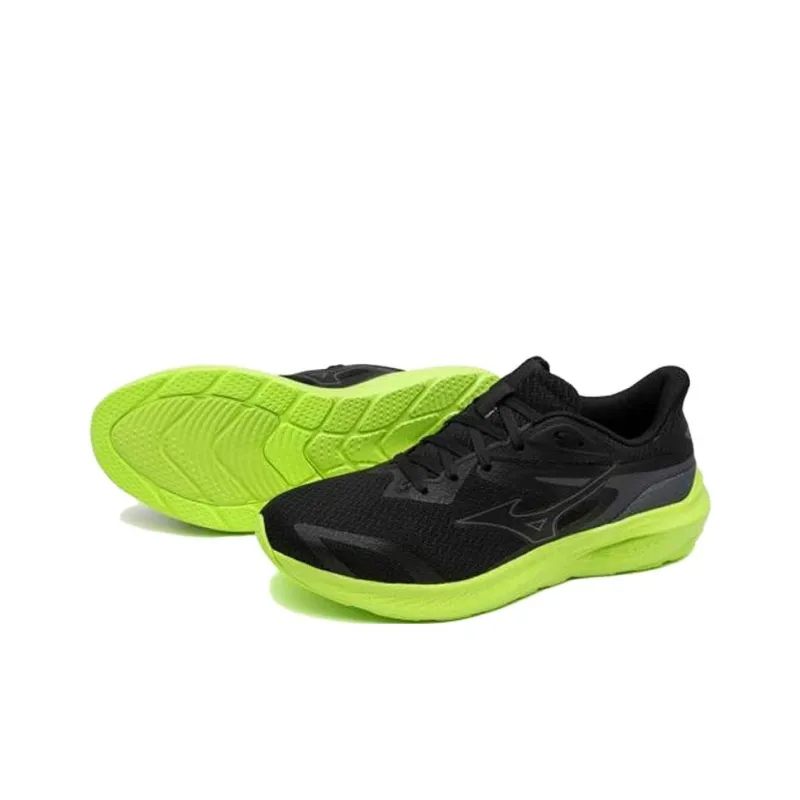 Mizuno Anti Slip Wear Resistant Low Top Running Shoes Unisex Black-2