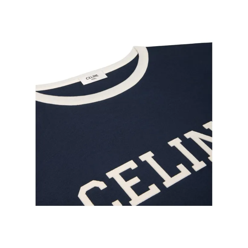 CELINE T Shirt Men's Marine Blue-5