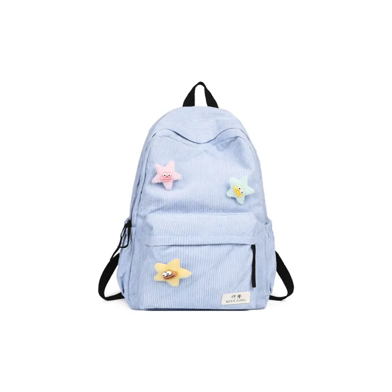 Travel Corduroy Backpack Regular Unisex Multicolor-21