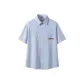 [Korean Style Casual]Blue White Stripes (B Arts Logo Chest Logo)