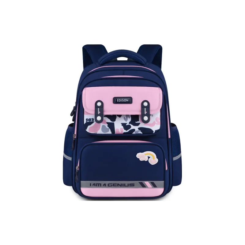 EDISON Oxford Student Bag Regular Kids' Blue Green/Blue Red/Blue Yellow/Blue Pink/Cyan Purple-13