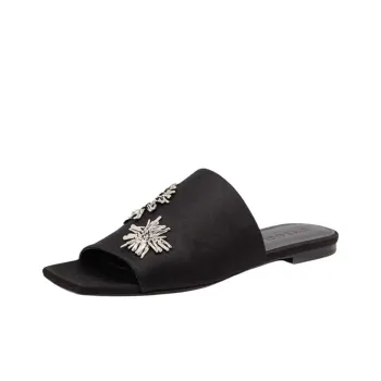 Lanvin Slide Slippers Women's Black