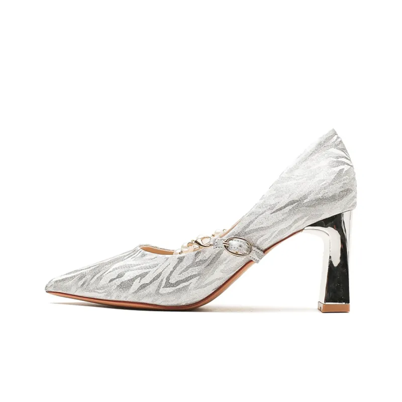 MADALLO High Heels Women's Silver/Champagne-0