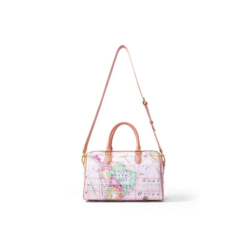 PAPRIKA Cow Leather Boston Bag, Shoulder Bag, Crossbody Bag, Handbag Women's Multicolor-0