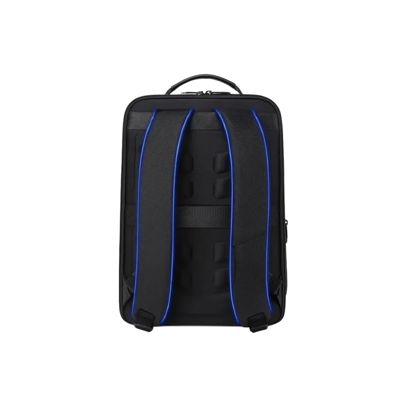 SWISS MILITARY Composite Fabric With Microfiber Synthetic Leather Backpack Men's Black-2
