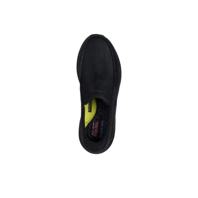 Skechers Relaxed Fit Loafers Men's Black-4