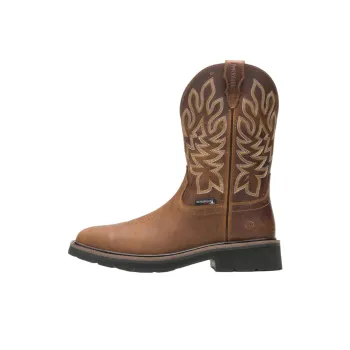 WOLVERINE Abrasion Resistant Slip Resistant Crew Outdoor Boots Men's Brown