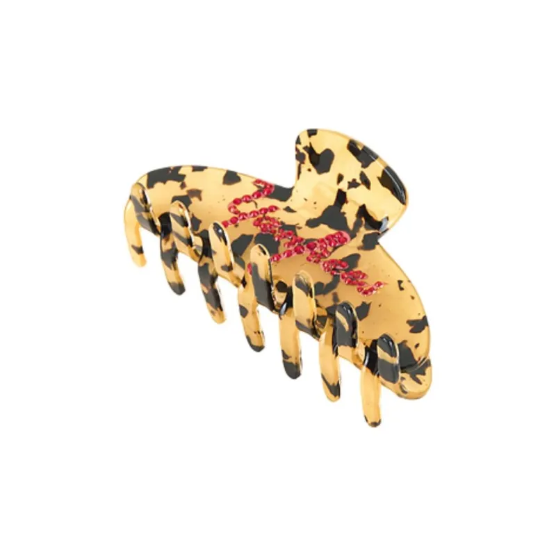 LUV AJ Acetate, Crystal Hair Clips Unisex Yellow-2