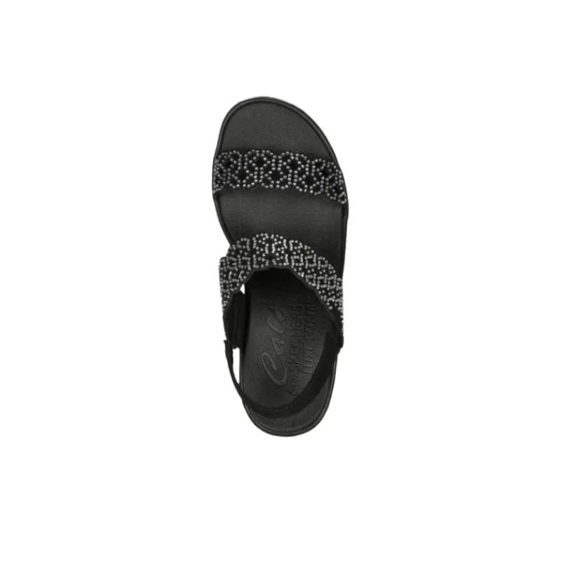 Skechers Rumble On One Strap Sandals Women's Black-3