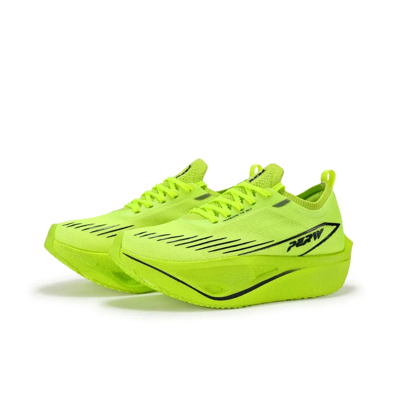 PERW Slip Resistant, Abrasion Resistant, Breathable Low Top Casual Long Distance Running Shoes Unisex Mallard Green-2