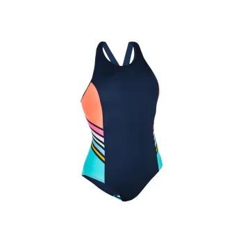 DECATHLON x Vega One piece Swimsuit Women's Dark Navy Blue