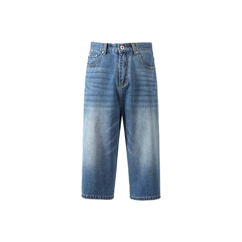 MindBridge Denim Shorts Unisex Dark Blue-0
